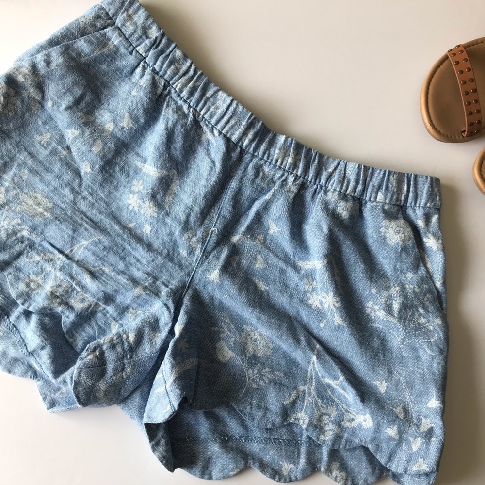 Old Navy Floral Linen Shorts